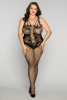 Костюм-сетка и стринги Candy Girl Kasandrah черные, 2XL